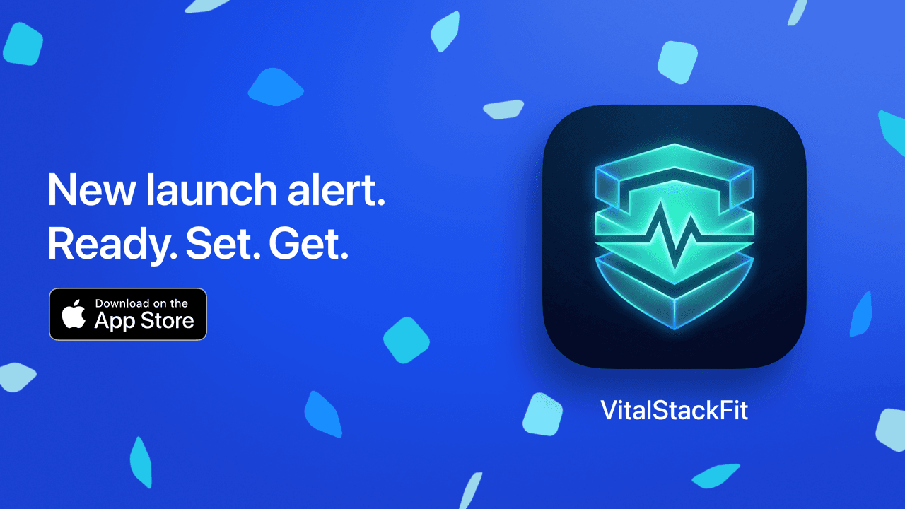 VitalStackFit App Store landing banner